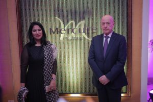 Ms Kavitha Dutt Chitturi - Executive Director of KCP Limited and Mr Jean-Michel Casse - Sr VP - Operations - AccorHotels India at Grand launch of Mercure Hyderabad KCP