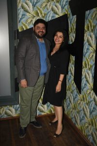 Riyaaz Amlani and Kiran Amlani at the launch of Versova Social