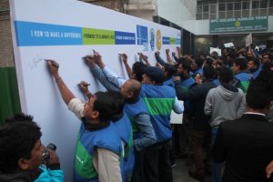 600plus employees of Allergan at AIIMS to support the campaign