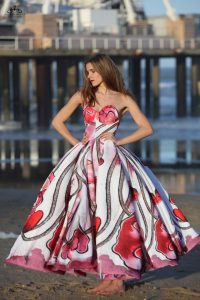 Couturier AnjanaMisra takes inspiration from hand painted water color floral patterns