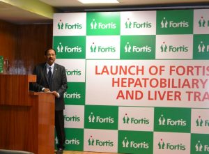 Dr Kapali Neelamekam - Director - HPB and Liver Transplant Surgery - Fortis Hospitals Bannerghatta Road at the launch