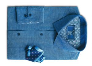 Sapphire Blue Shirt from Forma-Linens collection by Peter England_Rs 159