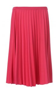 FabAlley - PINK KNIFE PLEATED MIDI SKIRT- INR1900