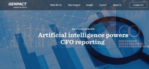 Genpact - Artificial intelligence - CFO - Accurate Financial Reporting